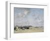 Seashore of Berck, 1878 (Oil on Canvas)-Eugene Louis Boudin-Framed Giclee Print