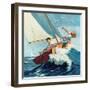 "Seasick Sailor", August 22, 1959-Richard Sargent-Framed Giclee Print