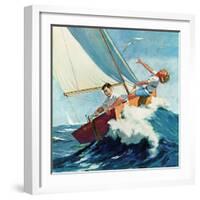 "Seasick Sailor", August 22, 1959-Richard Sargent-Framed Giclee Print