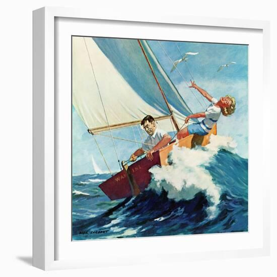 "Seasick Sailor", August 22, 1959-Richard Sargent-Framed Giclee Print