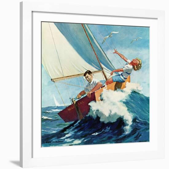 "Seasick Sailor", August 22, 1959-Richard Sargent-Framed Giclee Print