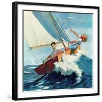 "Seasick Sailor", August 22, 1959-Richard Sargent-Framed Giclee Print