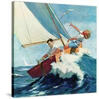 "Seasick Sailor", August 22, 1959-Richard Sargent-Stretched Canvas