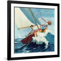 "Seasick Sailor", August 22, 1959-Richard Sargent-Framed Giclee Print