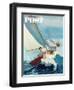 "Seasick Sailor" Saturday Evening Post Cover, August 22, 1959-Richard Sargent-Framed Premium Giclee Print