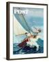 "Seasick Sailor" Saturday Evening Post Cover, August 22, 1959-Richard Sargent-Framed Giclee Print