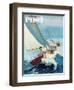 "Seasick Sailor" Saturday Evening Post Cover, August 22, 1959-Richard Sargent-Framed Giclee Print