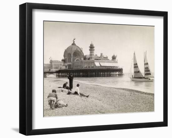 Seaside at Nice, French Riviera-null-Framed Photographic Print