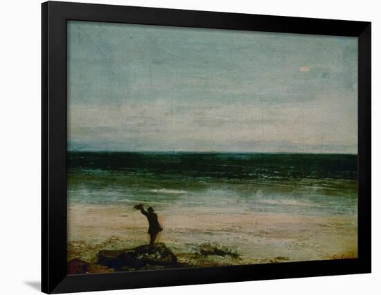 Seaside at Palavas, 1854-Gustave Courbet-Framed Giclee Print