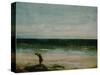 Seaside at Palavas, 1854-Gustave Courbet-Stretched Canvas