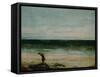 Seaside at Palavas, 1854-Gustave Courbet-Framed Stretched Canvas