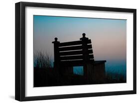 Seaside Bench-Erin Berzel-Framed Photographic Print