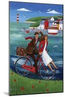 Seaside Bike Ride-Peter Adderley-Mounted Art Print