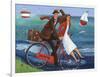 Seaside Bike Ride-Peter Adderley-Framed Art Print