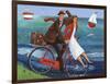 Seaside Bike Ride-Peter Adderley-Framed Art Print