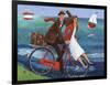 Seaside Bike Ride-Peter Adderley-Framed Art Print