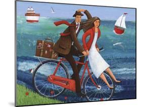 Seaside Bike Ride-Peter Adderley-Mounted Art Print