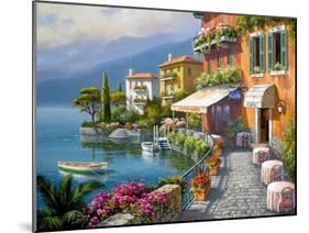 Seaside Bistro Café-Sung Kim-Mounted Art Print