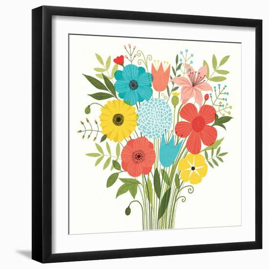 Seaside Bouquet I-Michael Mullan-Framed Art Print