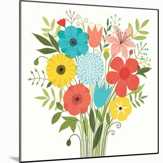 Seaside Bouquet I-Michael Mullan-Mounted Art Print