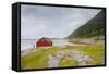 Seaside Building in Northern Norway-Lamarinx-Framed Stretched Canvas