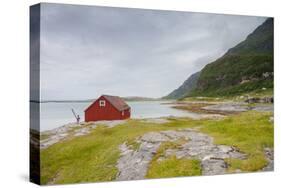 Seaside Building in Northern Norway-Lamarinx-Stretched Canvas