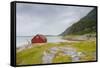 Seaside Building in Northern Norway-Lamarinx-Framed Stretched Canvas