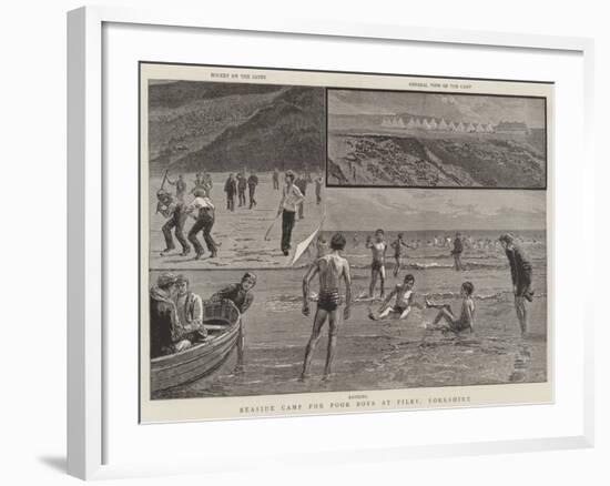Seaside Camp for Poor Boys at Filey, Yorkshire-null-Framed Giclee Print