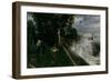 Seaside Cemetery, 1897 (Oil on Canvas)-Adolph Hiremy-Hirschl-Framed Giclee Print