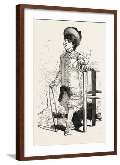 Seaside Costume for Girl of Five, 1882, Fashion--Framed Giclee Print