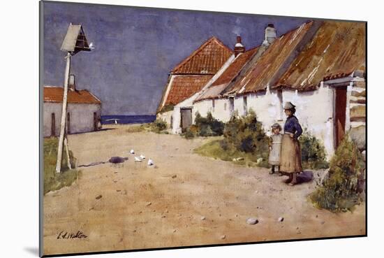 Seaside Cottages with Dovecot-Edward Arthur Walton-Mounted Giclee Print