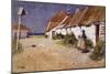 Seaside Cottages with Dovecot-Edward Arthur Walton-Mounted Giclee Print