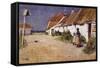 Seaside Cottages with Dovecot-Edward Arthur Walton-Framed Stretched Canvas