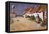 Seaside Cottages with Dovecot-Edward Arthur Walton-Framed Stretched Canvas