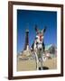 Seaside Donkey on Beach with Blackpool Tower Behind, Blackpool, Lancashire, England-Steve & Ann Toon-Framed Photographic Print