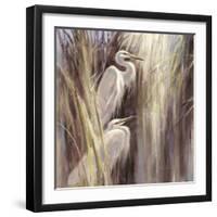 Seaside Egrets-Brent Heighton-Framed Art Print