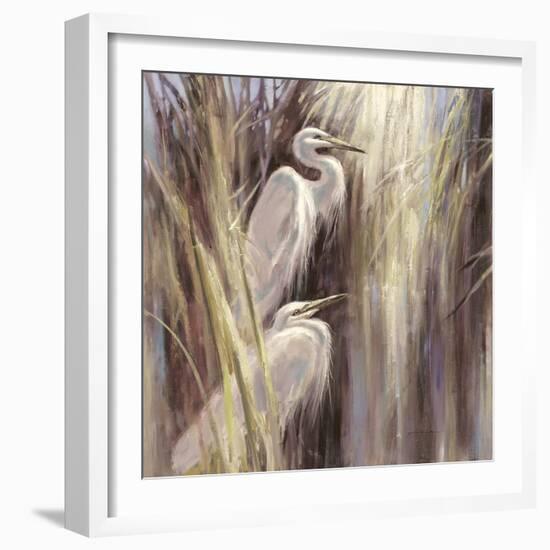 Seaside Egrets-Brent Heighton-Framed Art Print