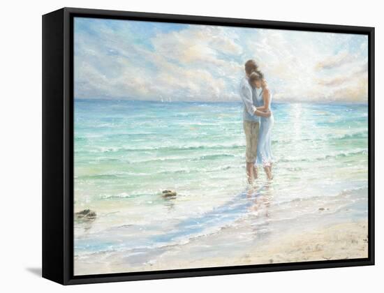 Seaside Embrace-Karen Wallis-Framed Stretched Canvas