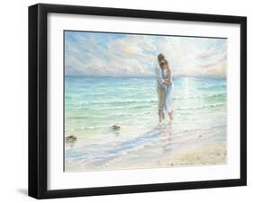 Seaside Embrace-Karen Wallis-Framed Art Print