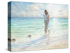 Seaside Embrace-Karen Wallis-Stretched Canvas