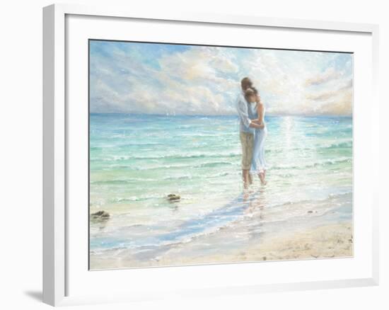 Seaside Embrace-Karen Wallis-Framed Art Print