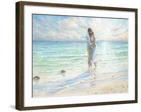 Seaside Embrace-Karen Wallis-Framed Art Print