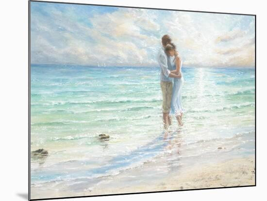 Seaside Embrace-Karen Wallis-Mounted Art Print