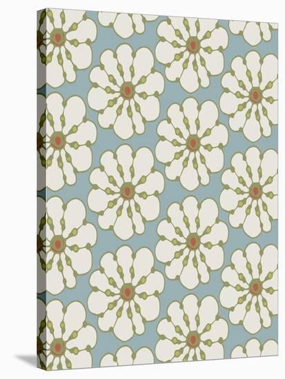 Seaside Floral-Joanne Paynter Design-Stretched Canvas