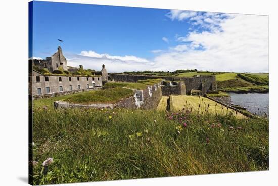 Seaside Fort, Kinsale, Ireland-George Oze-Stretched Canvas