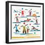 Seaside Frolics-Jenny Frean-Framed Giclee Print