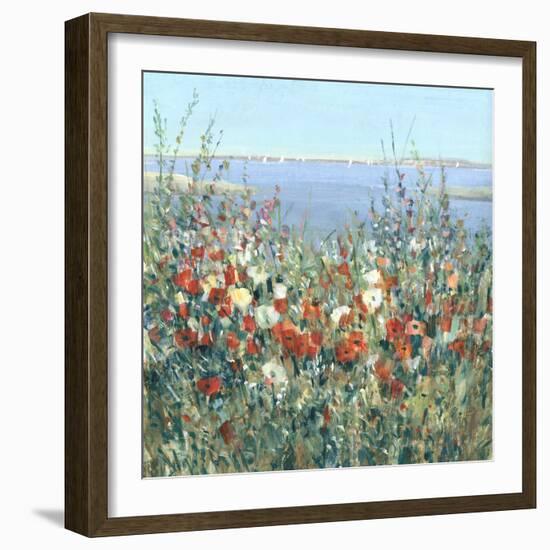 Seaside Garden II-Tim OToole-Framed Art Print