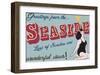 Seaside Greetings-The Vintage Collection-Framed Giclee Print