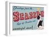 Seaside Greetings-The Vintage Collection-Framed Giclee Print