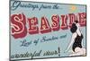 Seaside Greetings-The Vintage Collection-Mounted Giclee Print